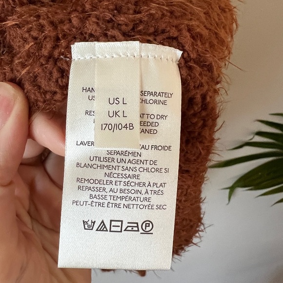 Free People Icing fuzzy oversized sweater pullover L - Picture 8 of 9